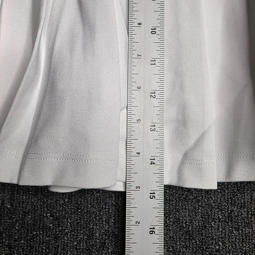 PINK Victoria’s Secret Women’s Skort Size L White Pleated Tennis Stretch